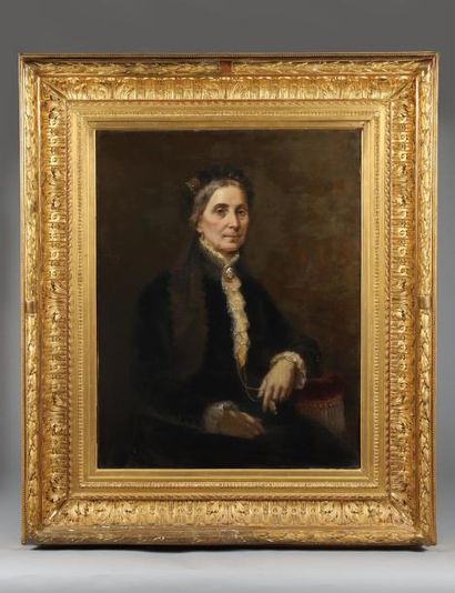 H.94 x 72,5 cm. MOLIN Benoit (1810 - 1894),...