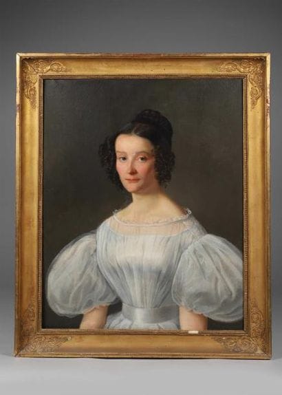 H.73 x 59,5 cm. Ecole française, vers 1830....