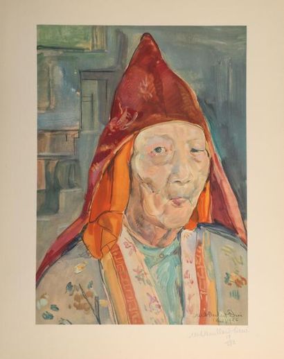 H.56 - L. 45 cm. Porte folio réalisé par...