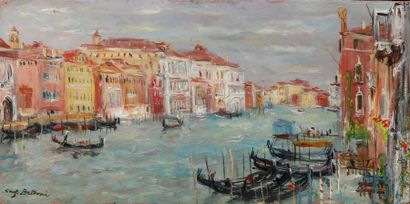 Serge BELLONI (1925-2005)
Gondoles sur le...