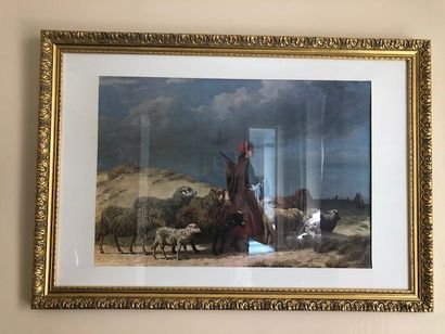 Encadrements.
73 cm x 63 cm [total environ:...