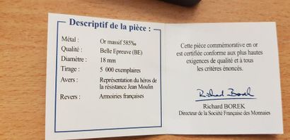 1 pièce FRAPPE OR (585/°°°) SOCIETE FRANCAISE...