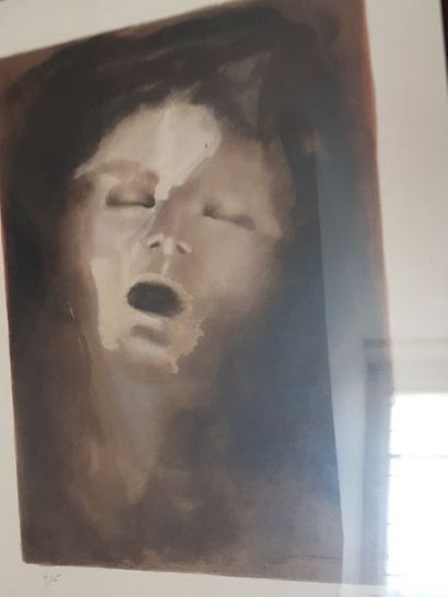 Leonor FINI, Visage, Lithographie SBD et...