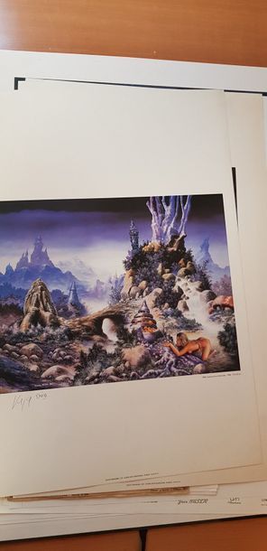 Lot d'affiches de DZYGA, KARA, Erichard,...