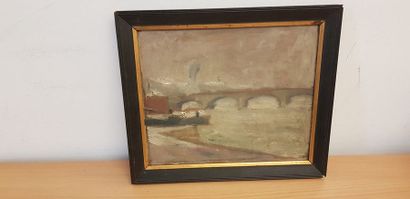 Ecole fauve

Le pont sur la rivière

Huile...