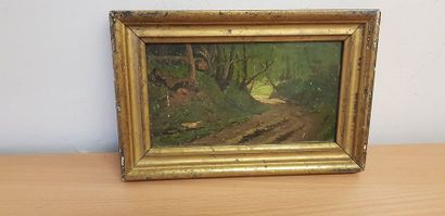 Ecole de Barbizon

Sous bois

Huile sur panneau.

10...