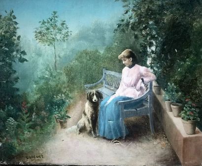 GUIGUET (?)

Femme et son chien

Huile sur...