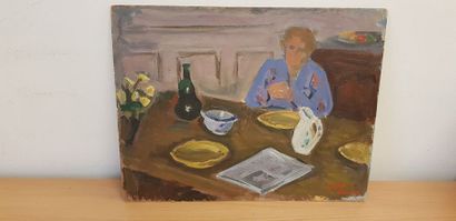 Gaston VAUDOU (1891-1957)

Intérieur, femme...