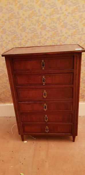 Meuble de maîtrise en bois naturel et bois...