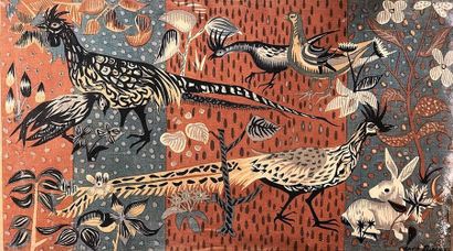 André Minaux (1923-1986)

Tapisserie imprimée...