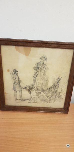 Carle VERNET (1758-1836)

Chasseur et piqueux

Crayon

Signé...
