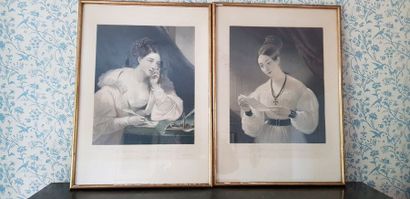 La demande et La réponse, 2 estampes couleurs...