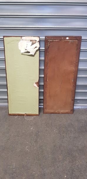 Hérons et flamands : 2 reproductions décoratives...