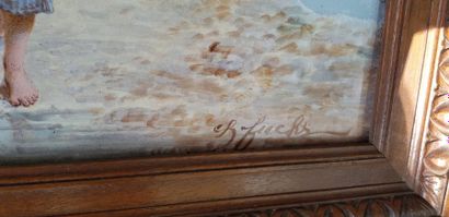 B. FUCHS (?), Le ramassage des coquillages,...
