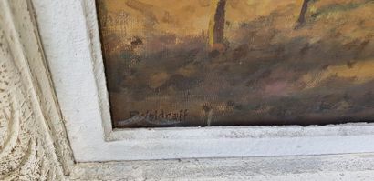 WALDRAFF (?) , Paysage du Sud de la France,...