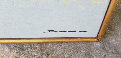 BODO (?), Les marais, Toile Signée en bas...