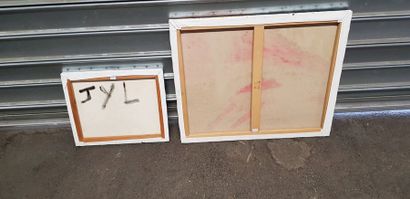 JYL, Composition, Toile signée au dos (34...