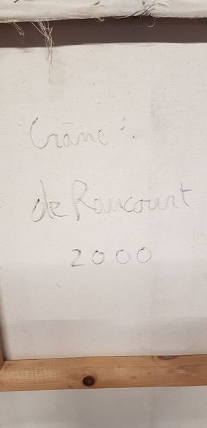 Laurent de RAUCOURT (XX-XXI), Crâne, Acrylique...