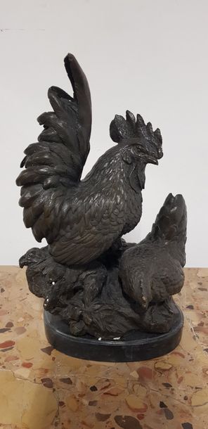 Dans le goût d’A. BARYE, copie 

Coq et poule...