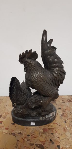 Dans le goût d’A. BARYE, copie 

Coq et poule...