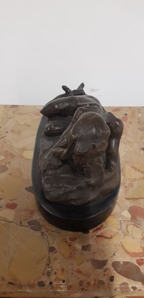 Nu allongé

Sculpture en bronze à patine...