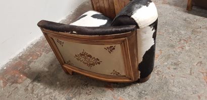 Paire de fauteuils de style art déco en bois,...