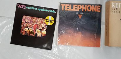 1 caisse de disques vinyls 33 tours et et...