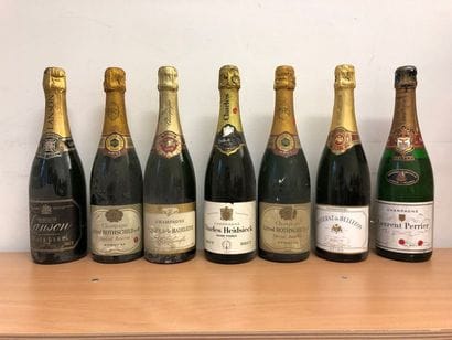 Lot de 21 bouteilles de champagnes Non Millésimé

dont

Alfred...