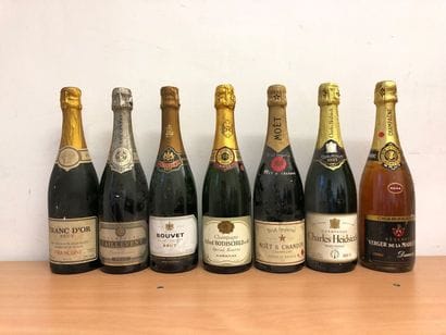 Lot de 21 bouteilles de champagnes Non Millésimé

dont

Alfred...