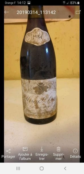 1 bouteille MOREY St. DENIS BLANC - A. de...
