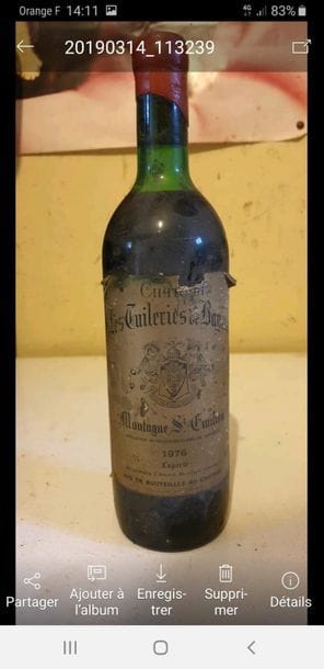 2 bouteilles BORDEAUX ROUGES DIVERS : 1 bouteille...