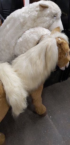 1 lot de peluches (grands formats!) : ours,...