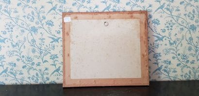 Couple de bergers, Gravure réhaussée d’après...