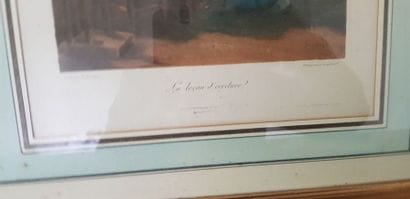 Lot de 5 gravures et/ou lithographies ,(retirages) :...