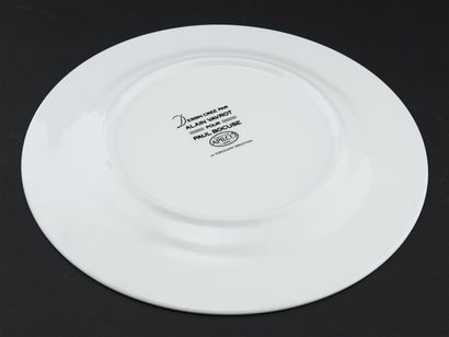 Paul BOCUSE, 
Six grandes assiettes en porcelaine...
