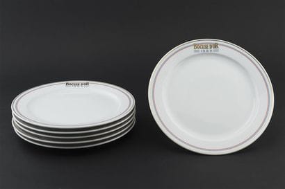 Paul BOCUSE 
Six Assiettes en porcelaine,...