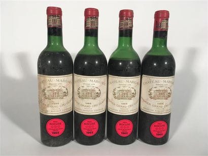 4 B CHÂTEAU MARGAUX (1 H.E.-; 2 M.E.+ et...