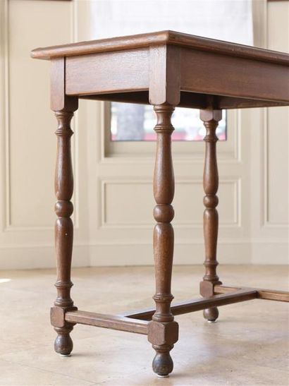 Table desserte rectangulaire en bois reliée...