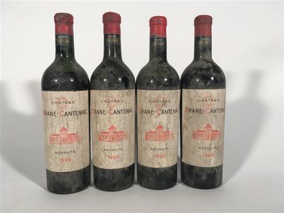 4 B CHÂTEAU BRANE CANTENAC (2 M.E. et 2 B.E.+;...