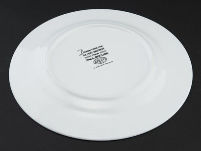Paul BOCUSE, 
Six grandes assiettes en porcelaine...