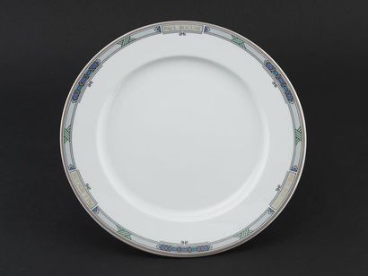 Paul BOCUSE, 
Six grandes assiettes en porcelaine...