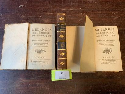 Mélanges de médecine, de physique et d'histoire...