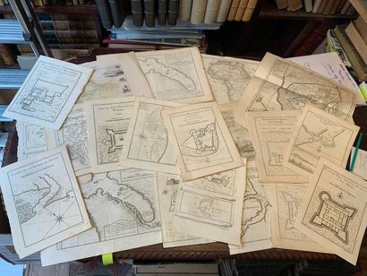 AFRIQUE Lot de 20 cartes ou gravures XVIII...