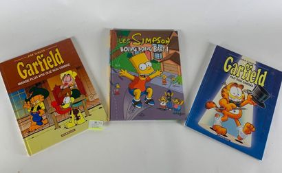 GARFIELD & LES SIMPSON. 3 volumes.
