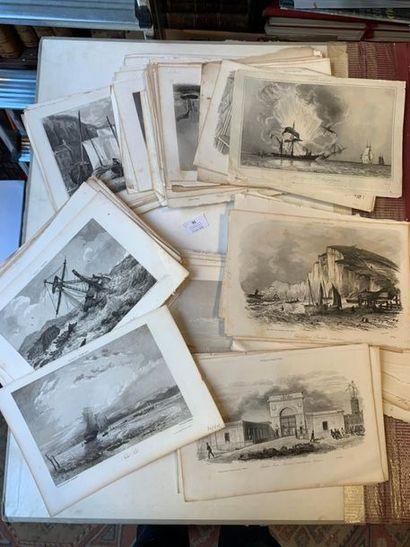 Un fort lot de gravures XIXe 
