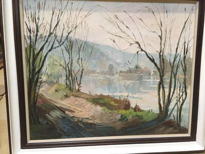André PETIT
Bord de rivière
Huile sur toile
Signée...