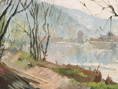 André PETIT
Bord de rivière
Huile sur toile
Signée...