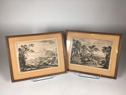 Deux gravures flamandes
Paysage
