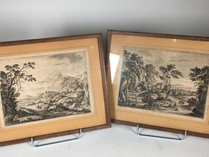 Deux gravures flamandes
Paysage
