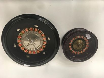 LA MONACO, roulette de table en métal chromé...